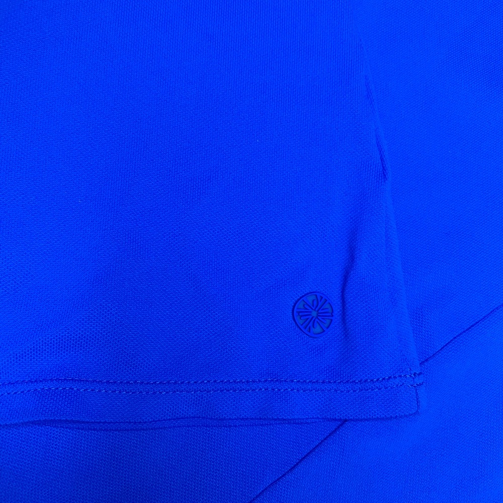 Lilly Pulitzer Upf 50+ Luxletic Martina Polo Top Royal Blue Size L - Picture 5 of 7